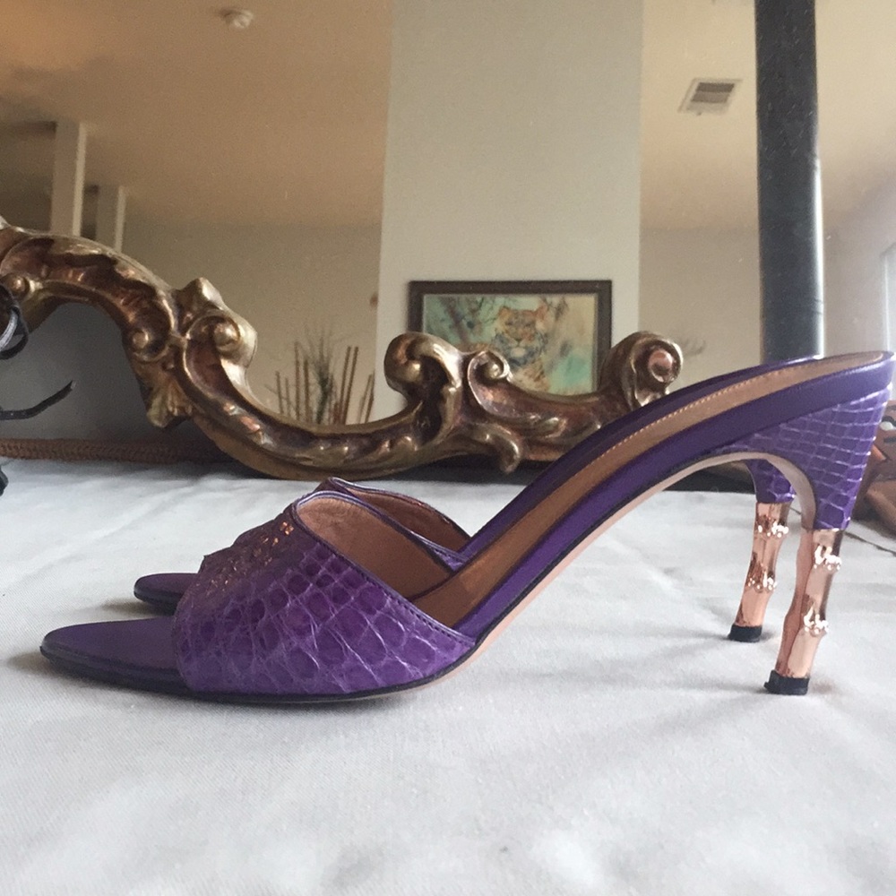 Tom Ford's Last Gucci Runway Purple Crocodile - Picture 7 of 8